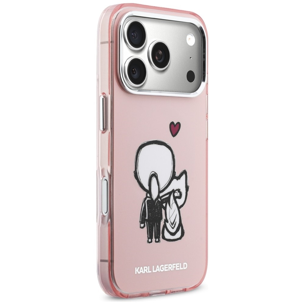 Karl Lagerfeld Karl & Choupette MagSafe-etui for iPhone 17 Pro - Rosa