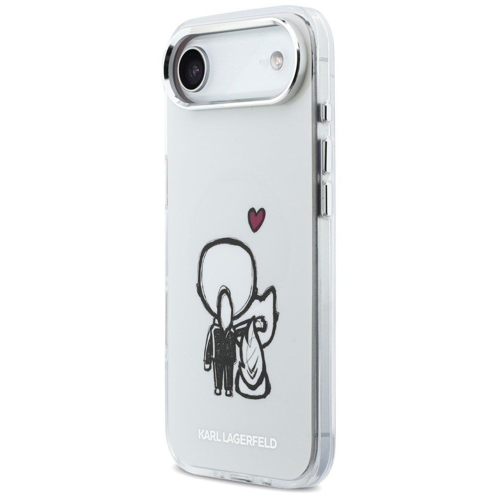 Karl Lagerfeld Karl & Choupette Back MagSafe-etui for iPhone Air - Klar