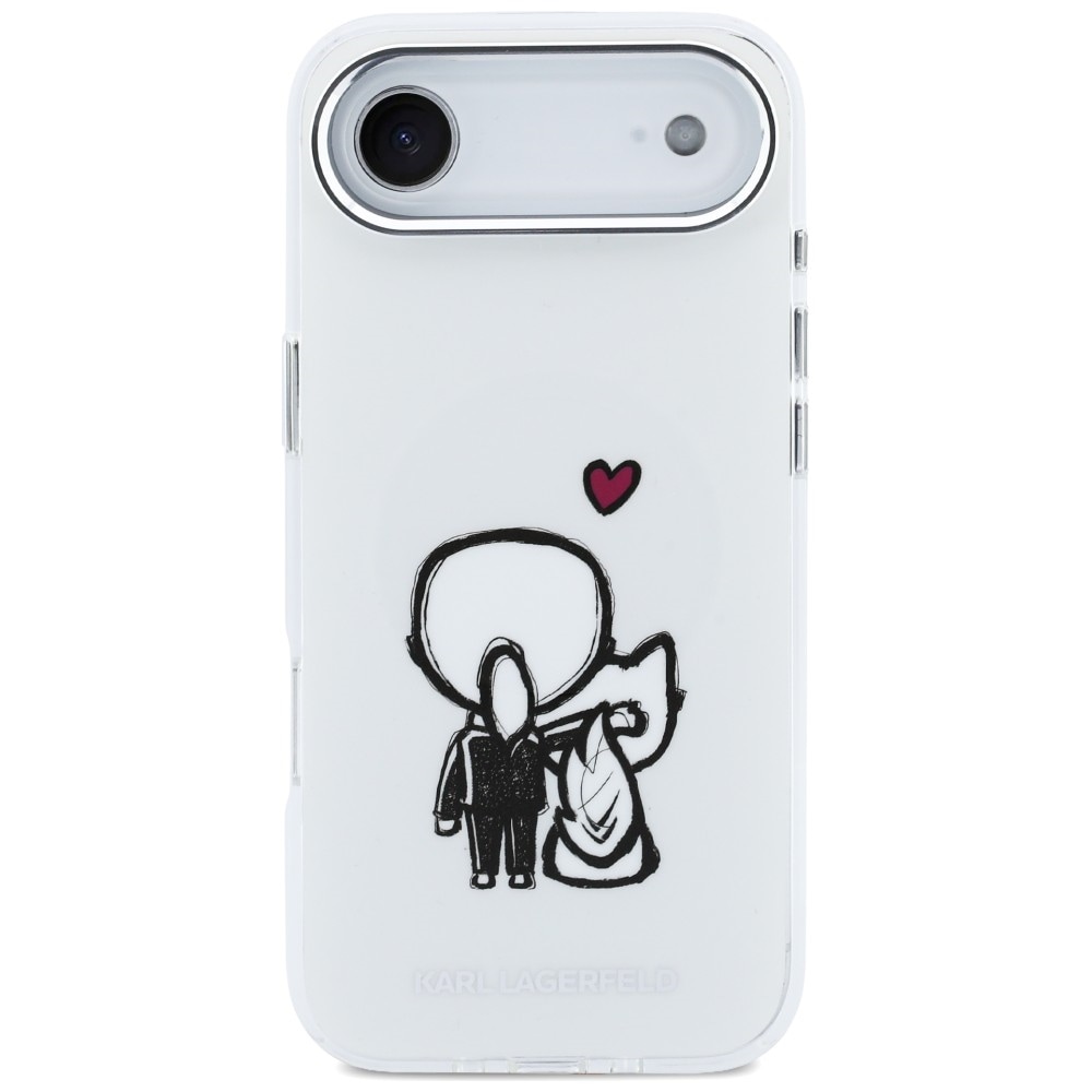 Karl Lagerfeld Karl & Choupette Back MagSafe-etui for iPhone Air - Klar