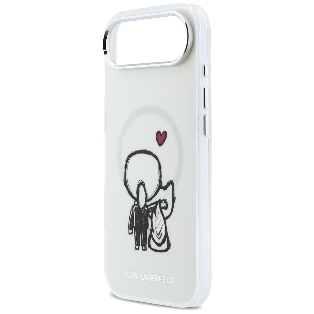 Karl Lagerfeld Karl & Choupette Back MagSafe-etui for iPhone Air - Klar