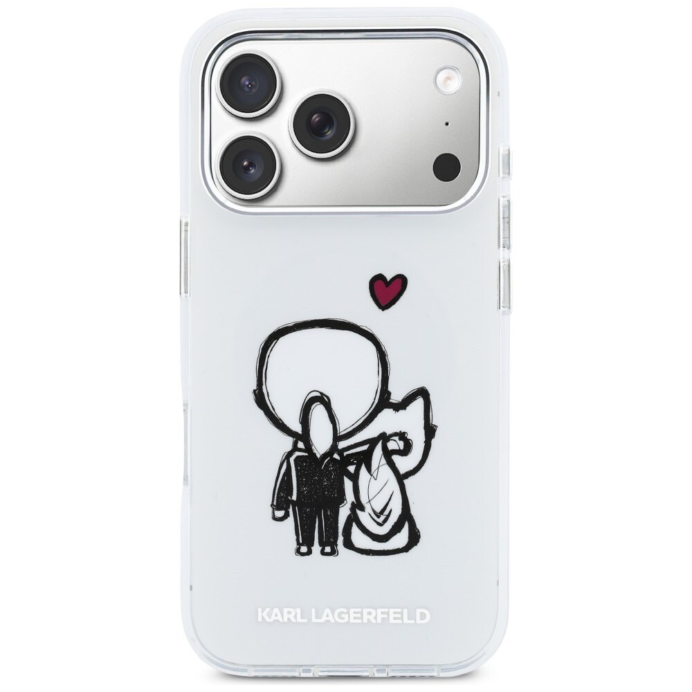 Karl Lagerfeld Karl & Choupette MagSafe-etui for iPhone 17 Pro - Klar
