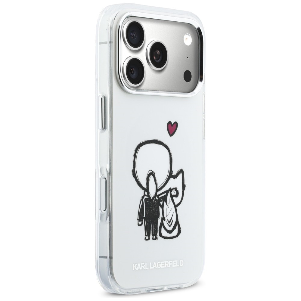 Karl Lagerfeld Karl & Choupette MagSafe-etui for iPhone 17 Pro - Klar