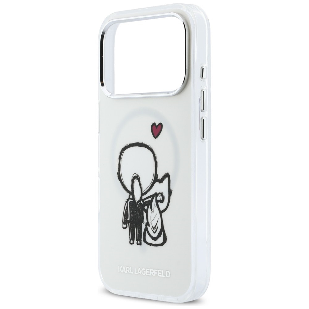 Karl Lagerfeld Karl & Choupette MagSafe-etui for iPhone 17 Pro - Klar