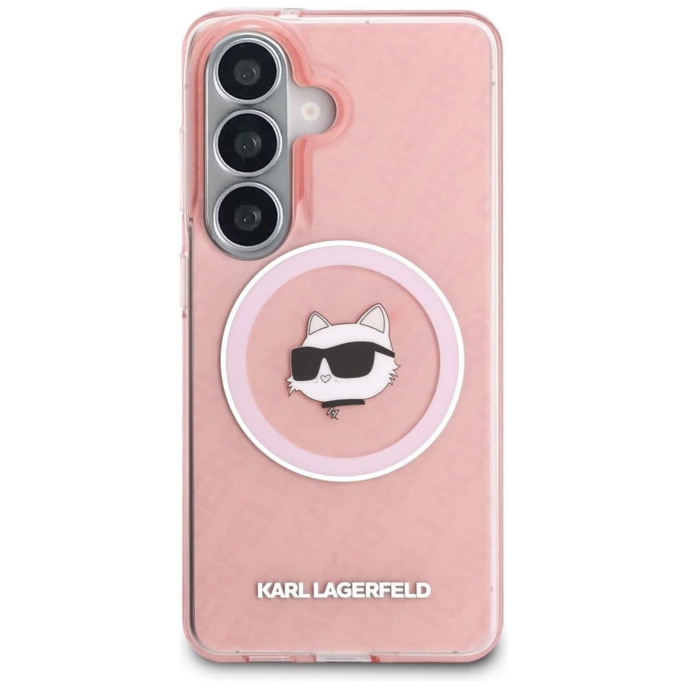 Karl Lagerfeld IML Repeated Choupette MagSafe-etui for Samsung Galaxy S26 Plus - Rosa