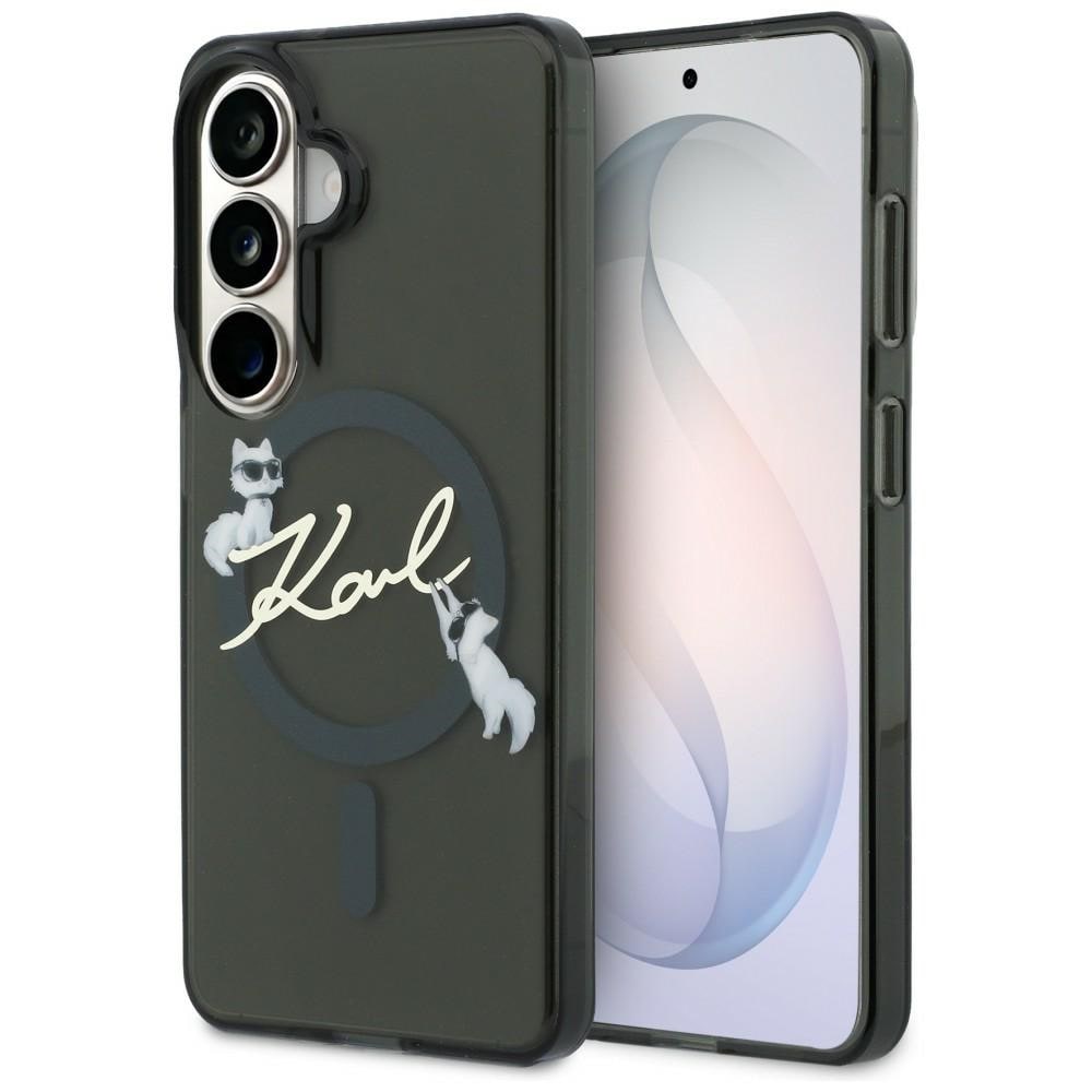 Karl Lagerfeld IML KC Script MagSafe-etui for Samsung Galaxy S26 - Svart