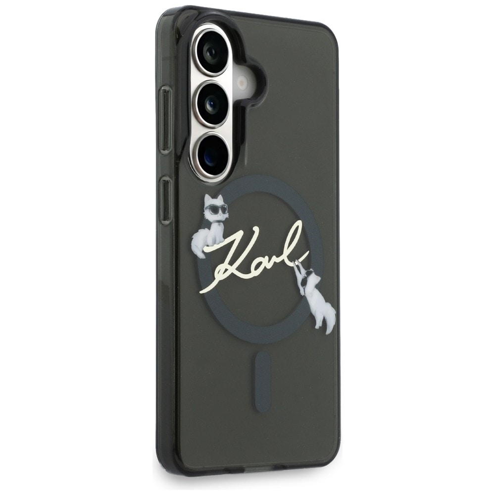 Karl Lagerfeld IML KC Script MagSafe-etui for Samsung Galaxy S26 - Svart