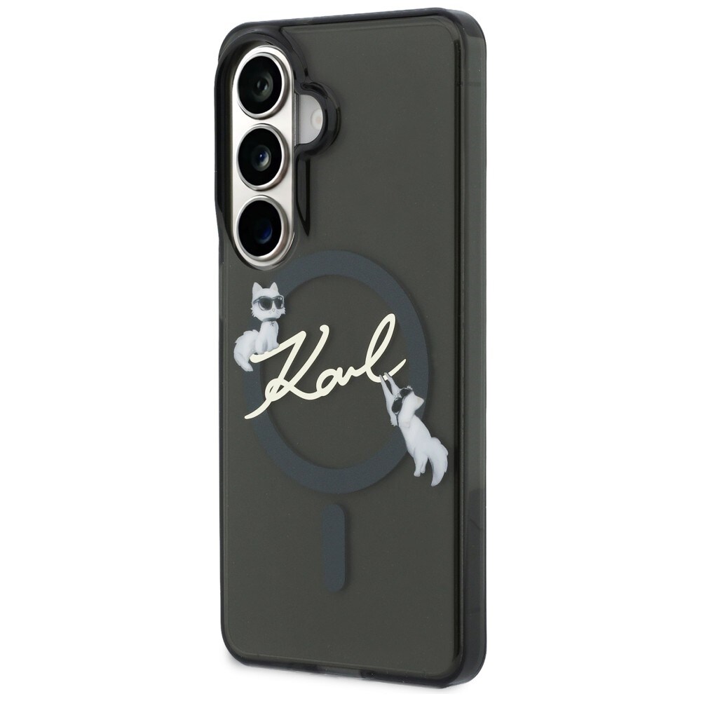 Karl Lagerfeld IML KC Script MagSafe-etui for Samsung Galaxy S26 Plus - Svart