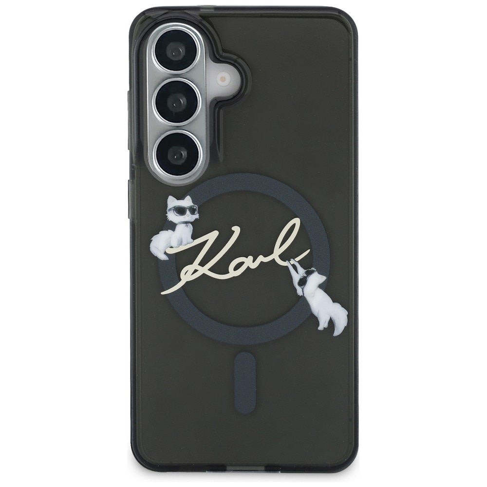 Karl Lagerfeld IML KC Script MagSafe-etui for Samsung Galaxy S26 Plus - Svart