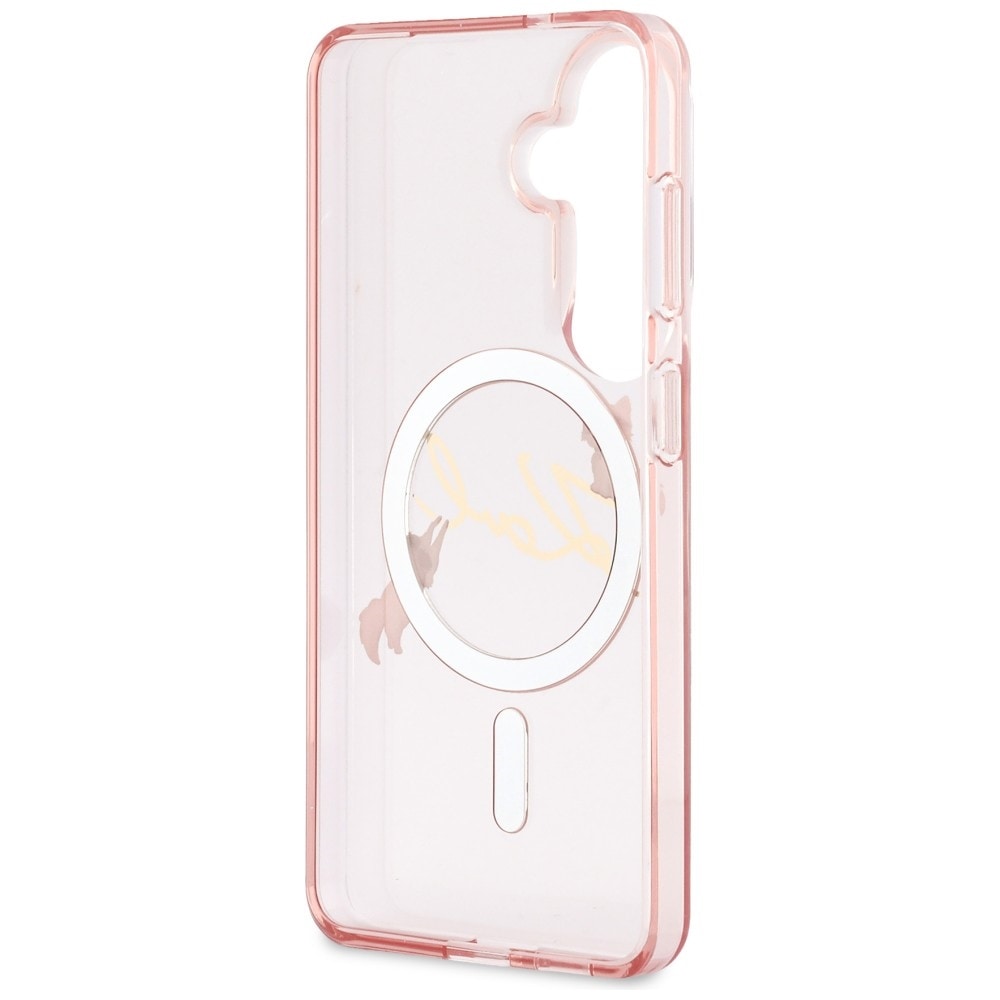 Karl Lagerfeld IML KC Script MagSafe-etui for Samsung Galaxy S26 - Rosa