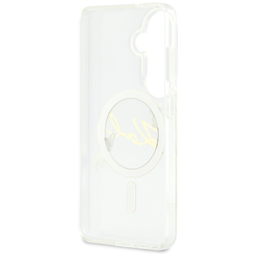 Karl Lagerfeld IML KC Script MagSafe-etui for Samsung Galaxy S26 Plus - gjennomsiktig