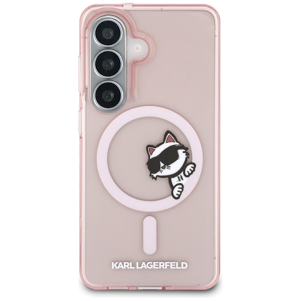 Karl Lagerfeld IML Peekaboo Choupette MagSafe-etui for Samsung Galaxy S26 - Rosa