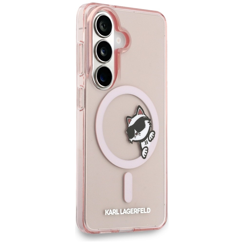 Karl Lagerfeld IML Peekaboo Choupette MagSafe-etui for Samsung Galaxy S26 - Rosa