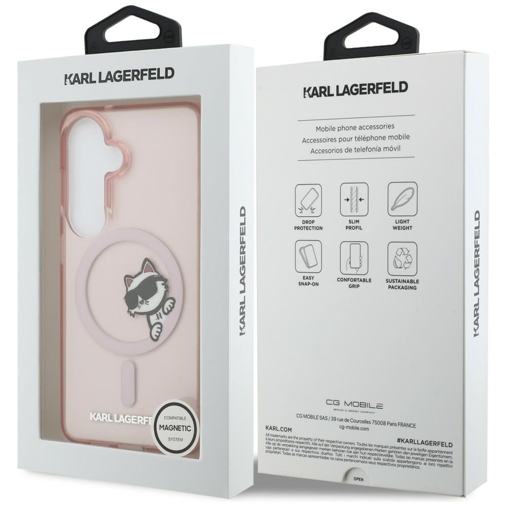 Karl Lagerfeld IML Peekaboo Choupette MagSafe-etui for Samsung Galaxy S26 - Rosa