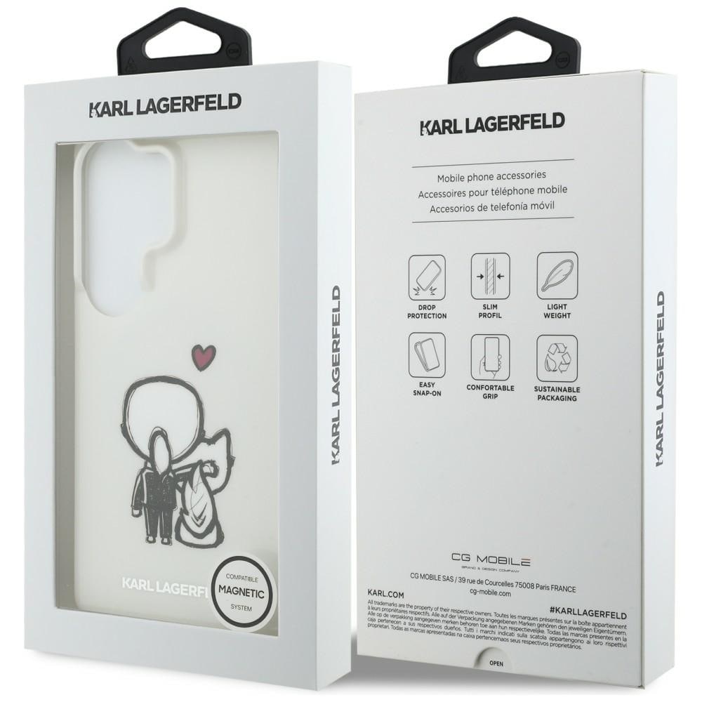 Karl Lagerfeld IML Karl&Choupette MagSafe-etui for Samsung Galaxy S26 Ultra - gjennomsiktig