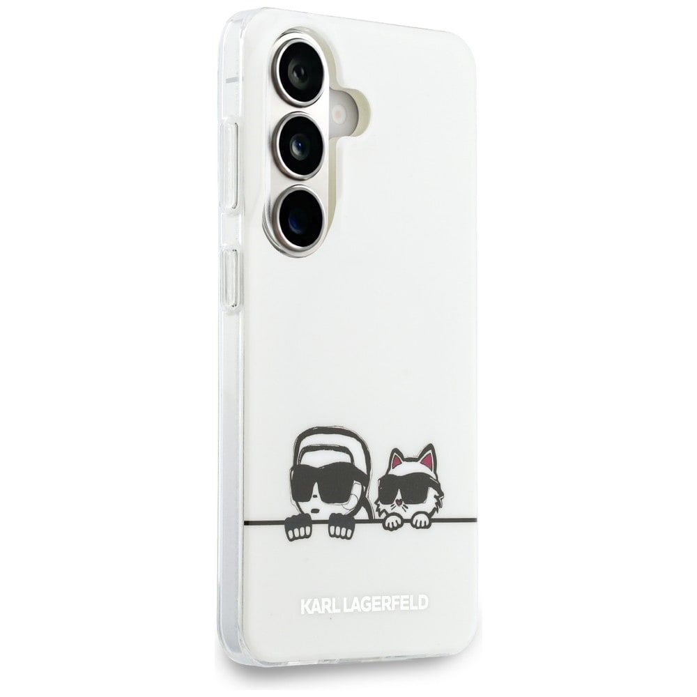 Karl Lagerfeld IML Peekaboo Karl & Choupette MagSafe Case for Samsung Galaxy S26 Plus - Transparent