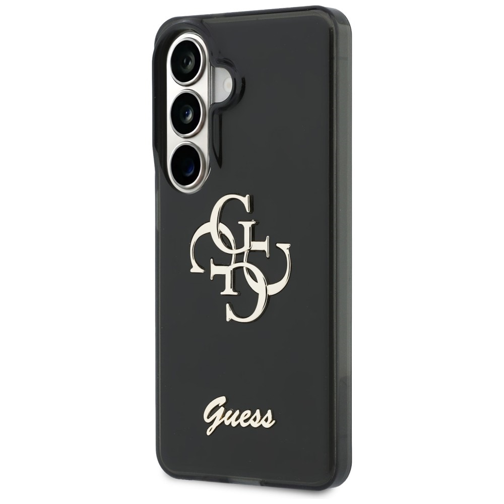 Guess IML Big Metal 4G Script-etui for Samsung Galaxy S26 - svart