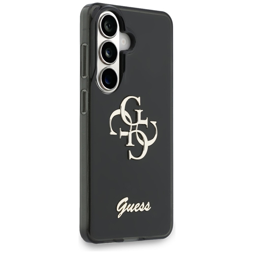 Guess IML Big Metal 4G Script-etui for Samsung Galaxy S26 - svart
