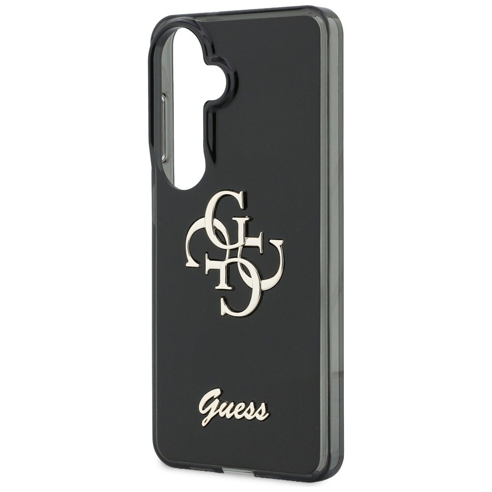 Guess IML Big Metal 4G Script-etui for Samsung Galaxy S26 - svart