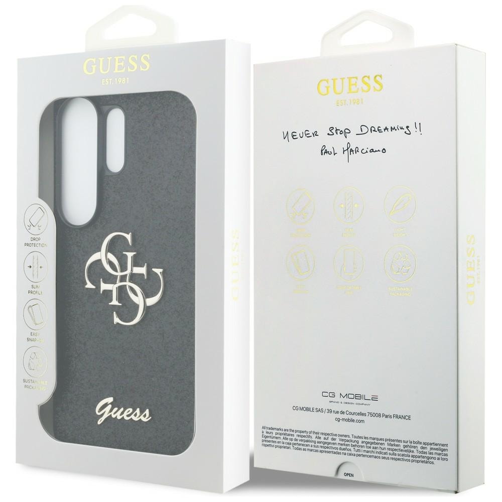 Guess Fast glitter Big 4G metallogo-deksel for Samsung Galaxy S26 Ultra - svart