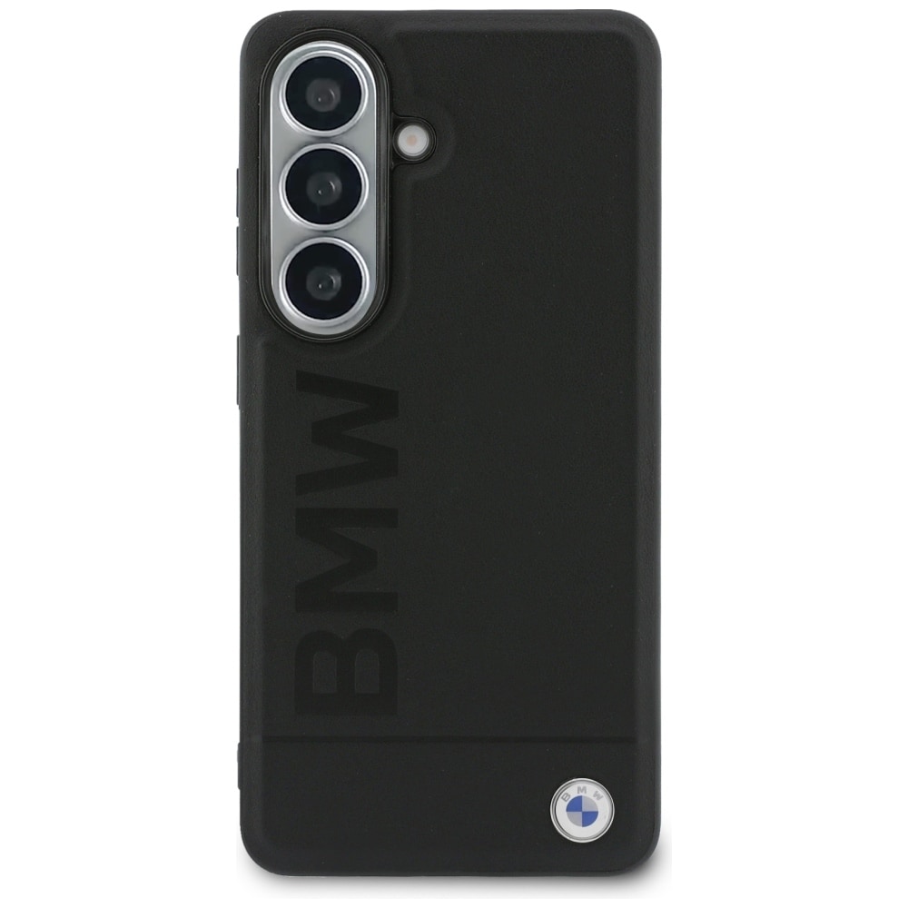 BMW MagSafe-etui i lær med varmt stempel for Samsung Galaxy S26 Plus - svart