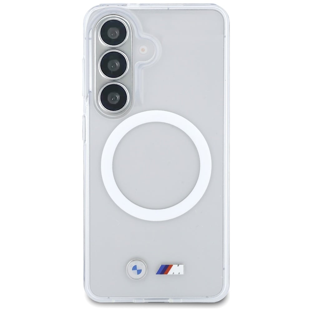 BMW IML støtsikkert MagSafe-etui med metallogo for Samsung Galaxy S26 - gjennomsiktig