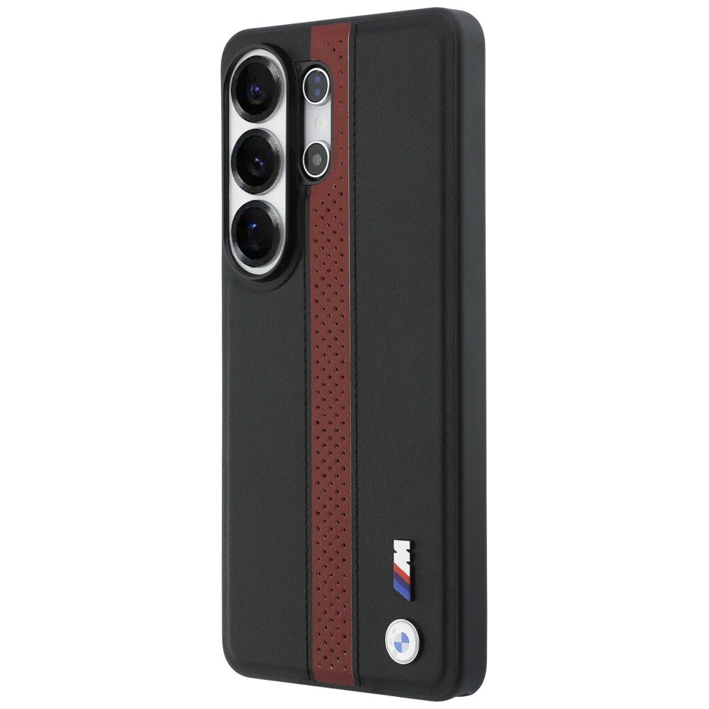 BMW Perforert MagSafe-etui med stripe og logo for Samsung Galaxy S26 Ultra - rød