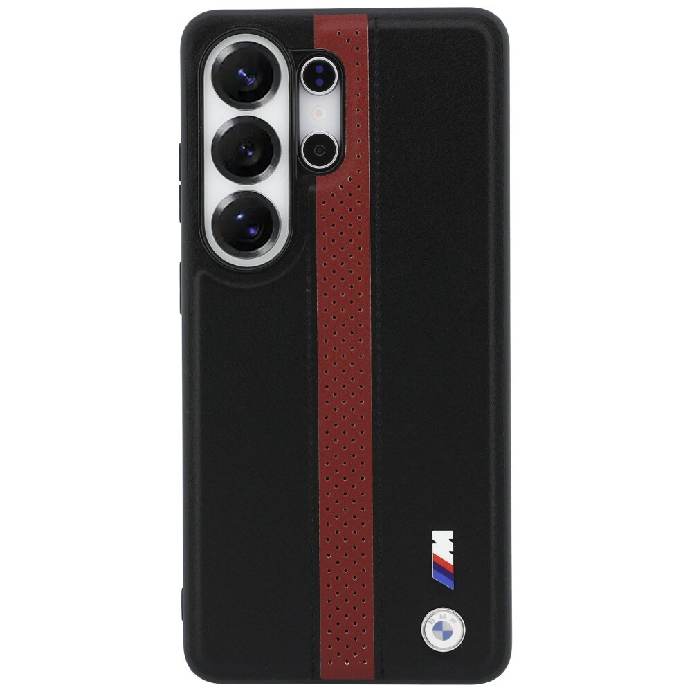 BMW Perforert MagSafe-etui med stripe og logo for Samsung Galaxy S26 Ultra - rød