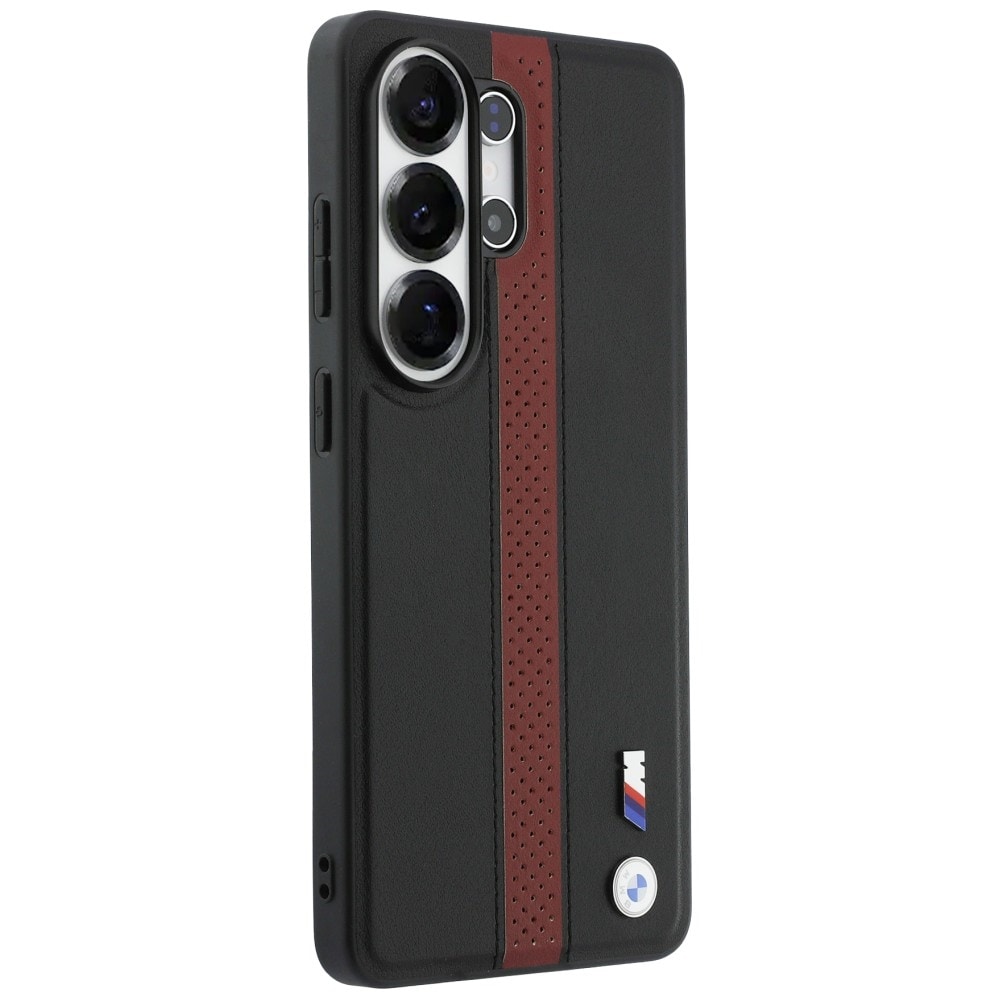 BMW Perforert MagSafe-etui med stripe og logo for Samsung Galaxy S26 Ultra - rød