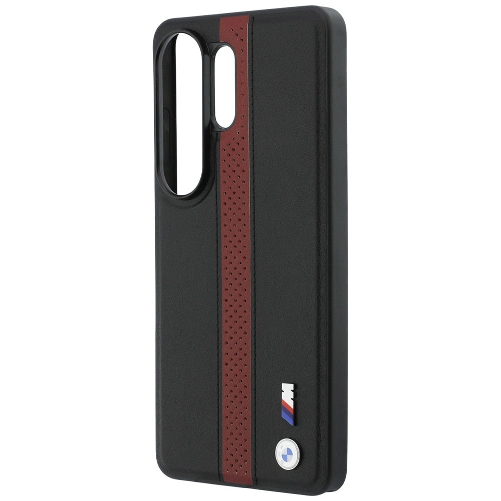 BMW Perforert MagSafe-etui med stripe og logo for Samsung Galaxy S26 Ultra - rød