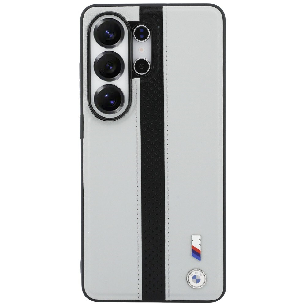 BMW Perforert MagSafe-etui med stripe og logo for Samsung Galaxy S26 Ultra - Grå