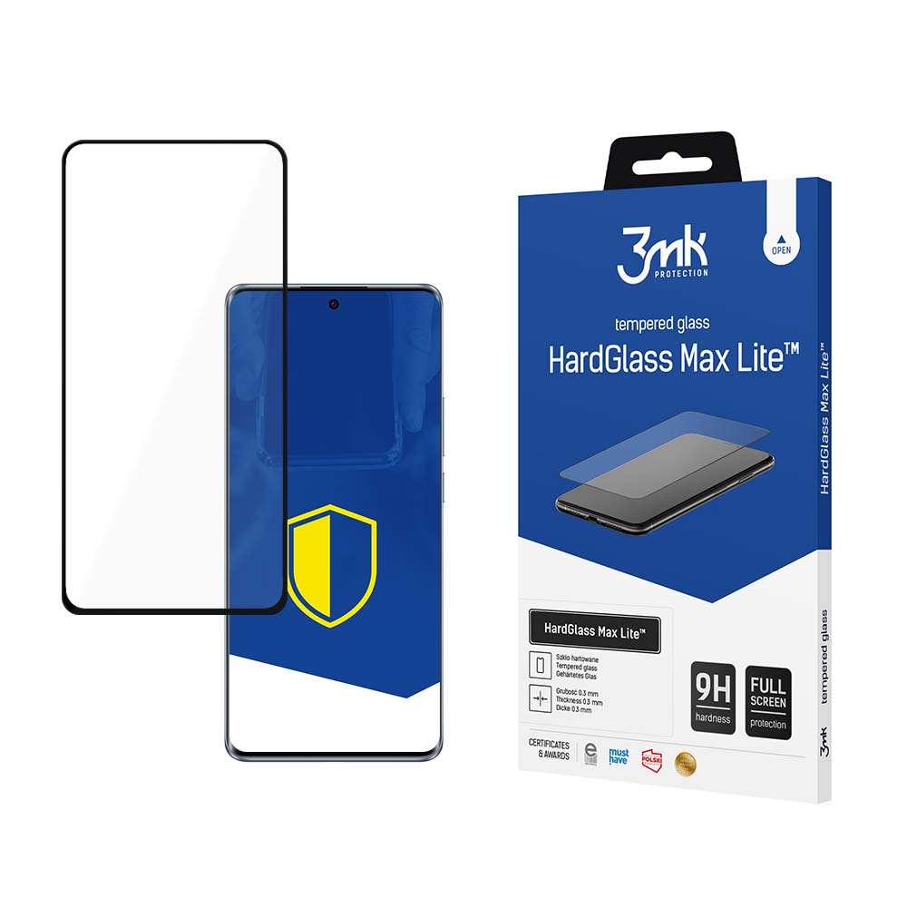 3mk HardGlass Max Lite herdet glass for Oppo Reno 10 / 10 Pro