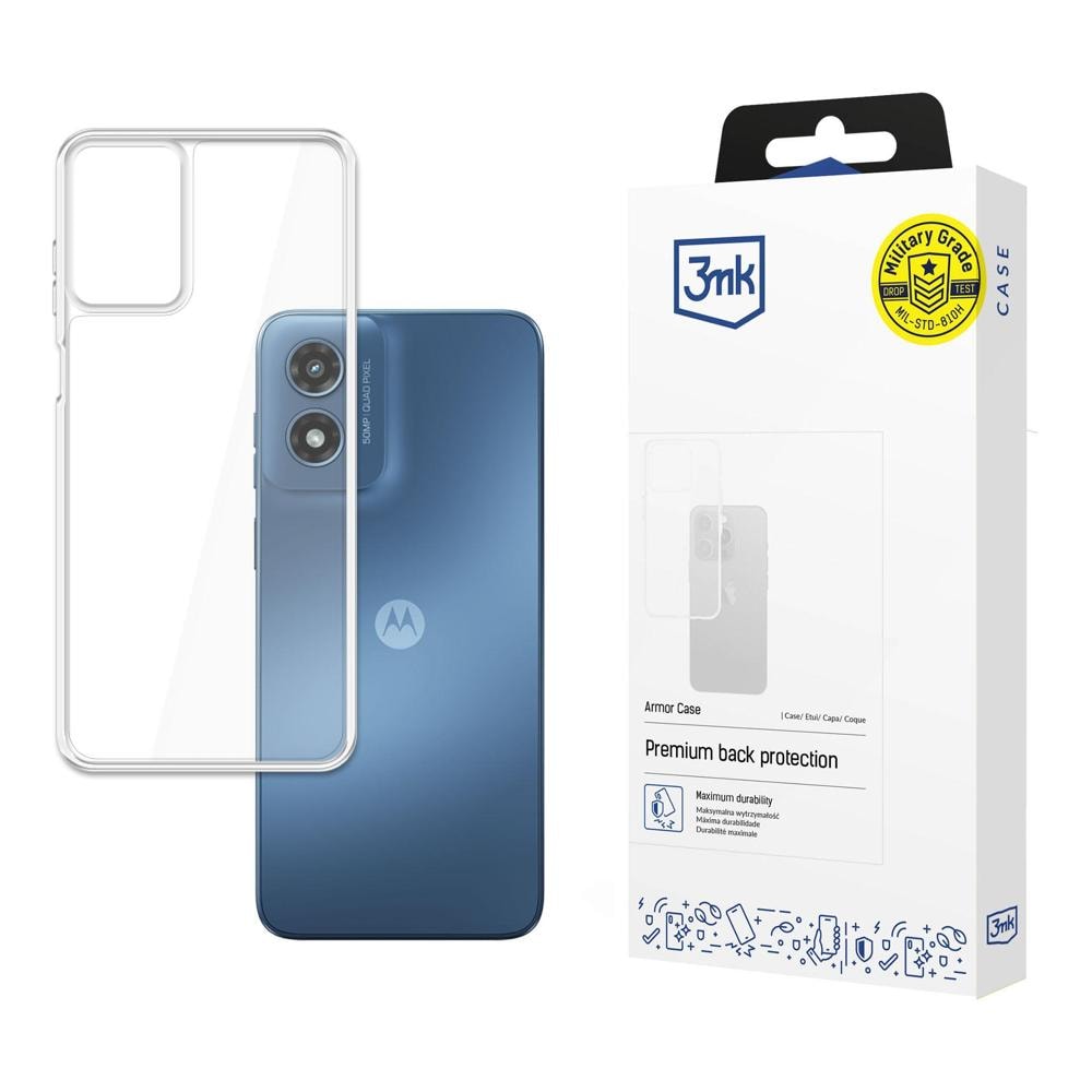 3mk panseretui for Motorola Moto G Play 2024 - gjennomsiktig