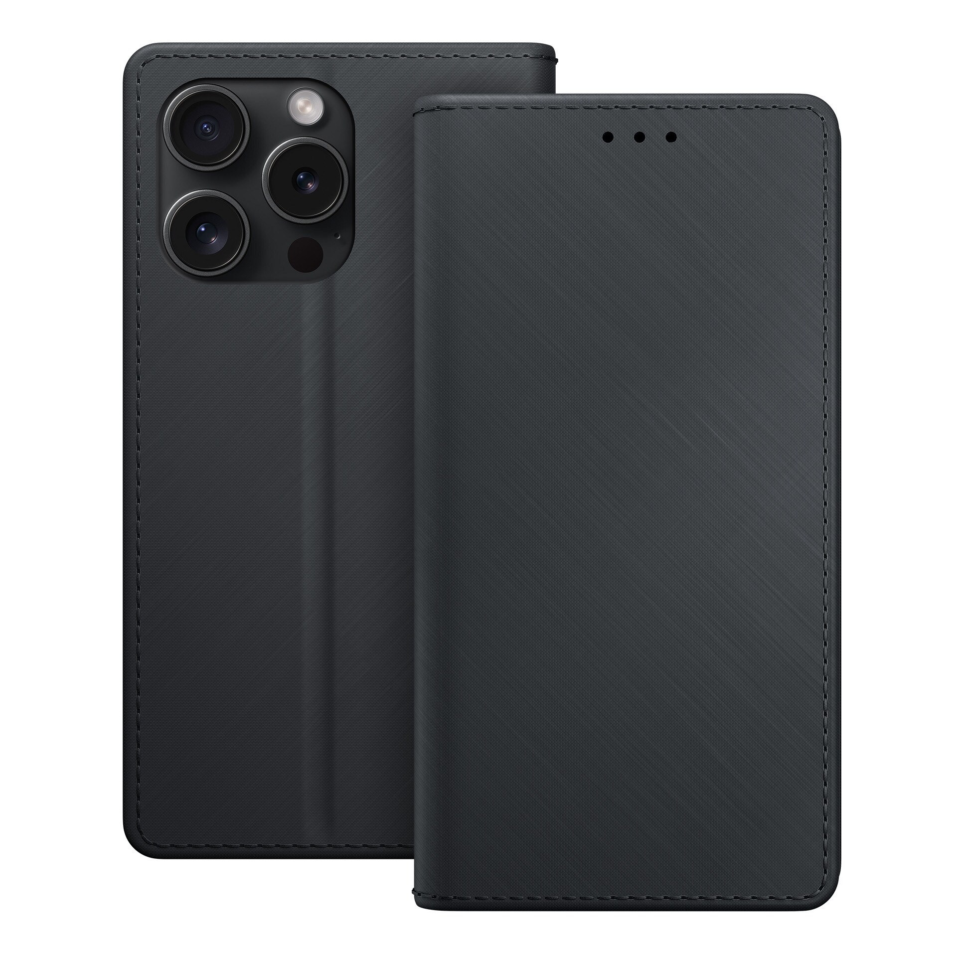 3mk lommebokveske for iPhone 15 Pro - svart