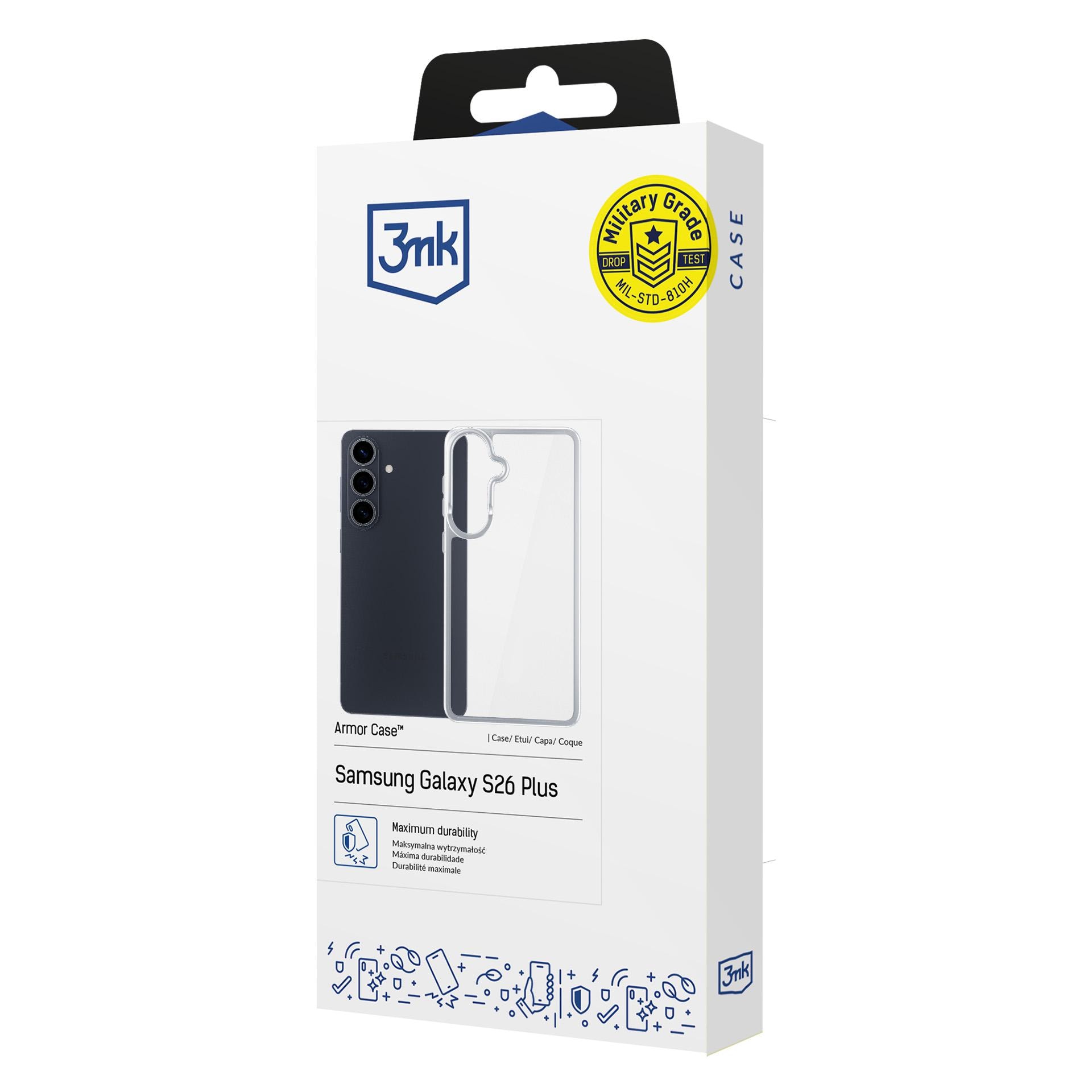 3mk panseretui for Samsung Galaxy S26 Pro - gjennomsiktig