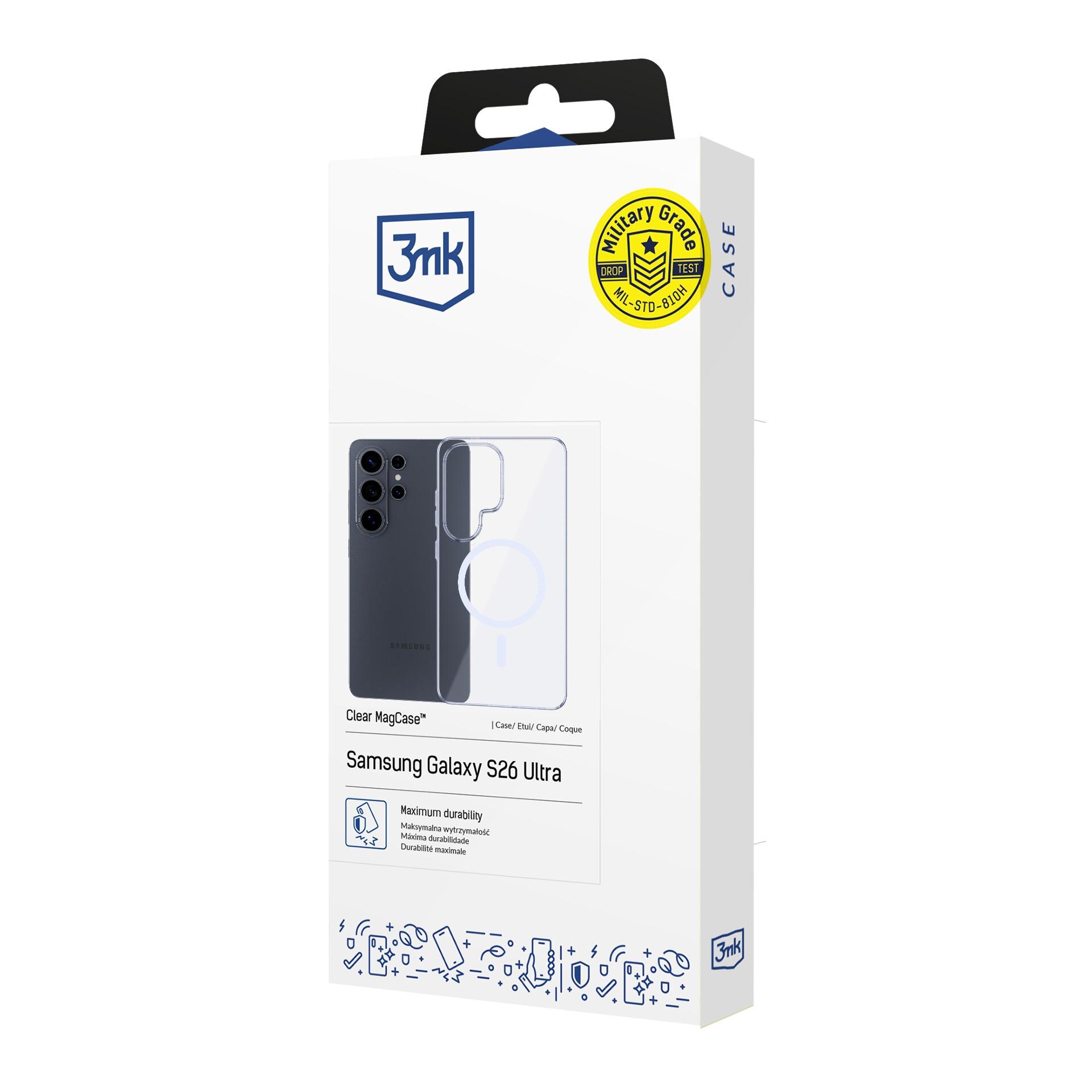 3mk Klar MagCase for Samsung Galaxy S26 Ultra - gjennomsiktig