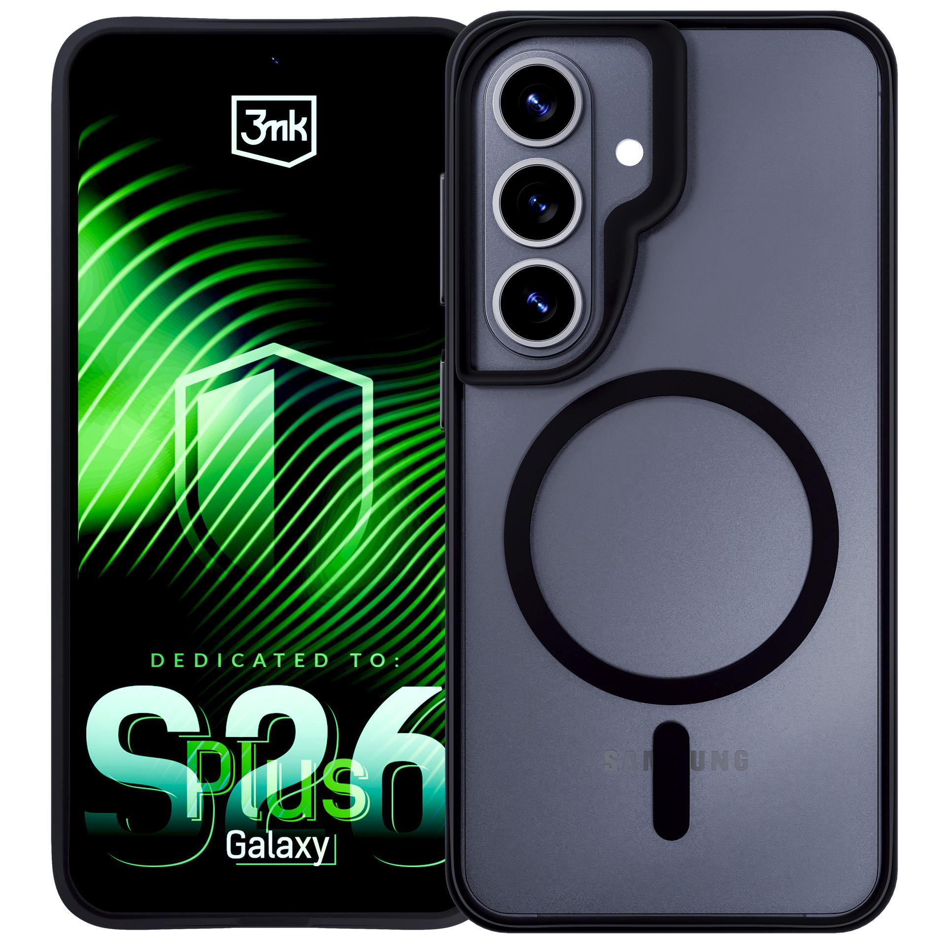 3mk Satin Armor MagCase for Samsung Galaxy S26+ - Svart