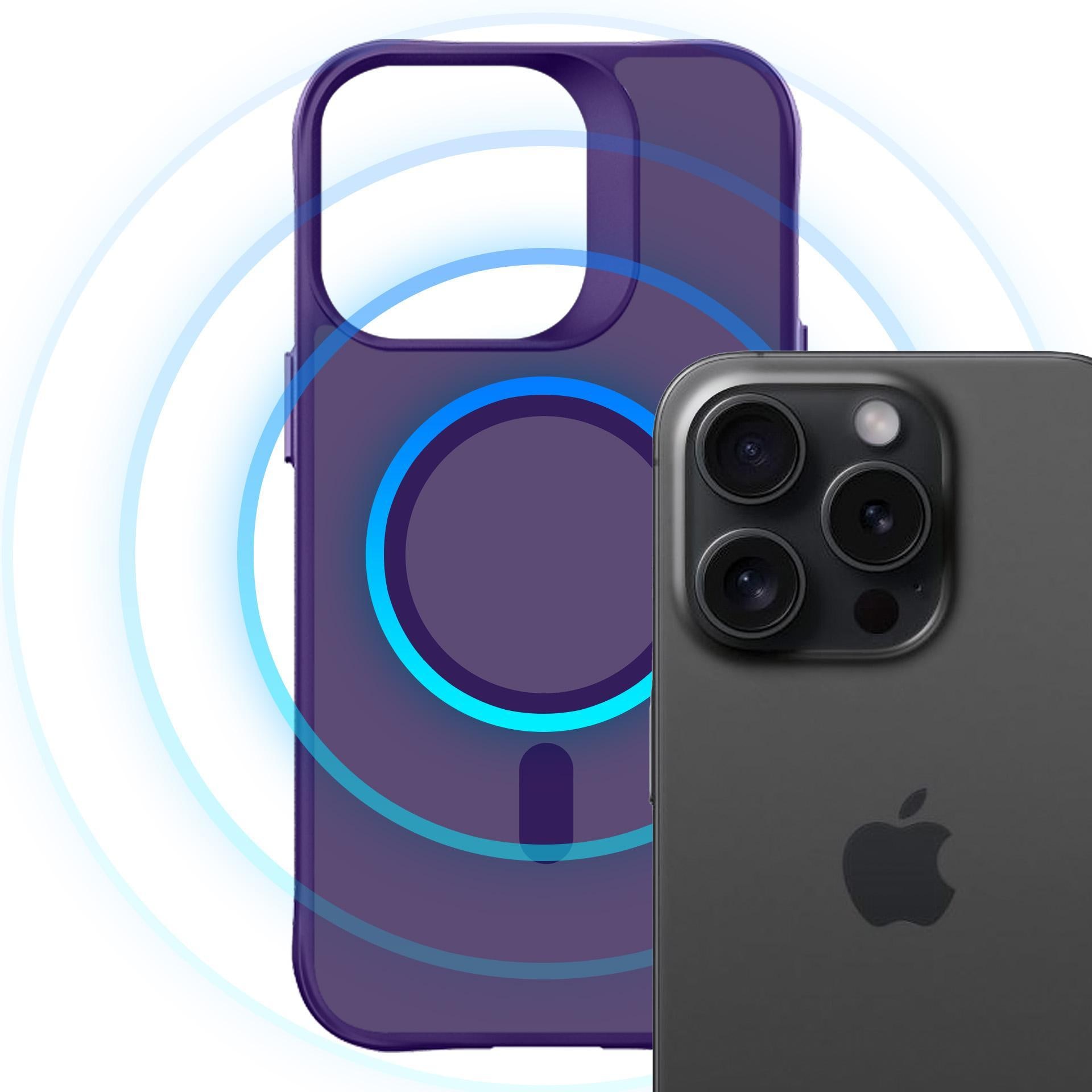 3mk Smoke MagCase for iPhone 16 Pro Max - lilla-gjennomskinnelig