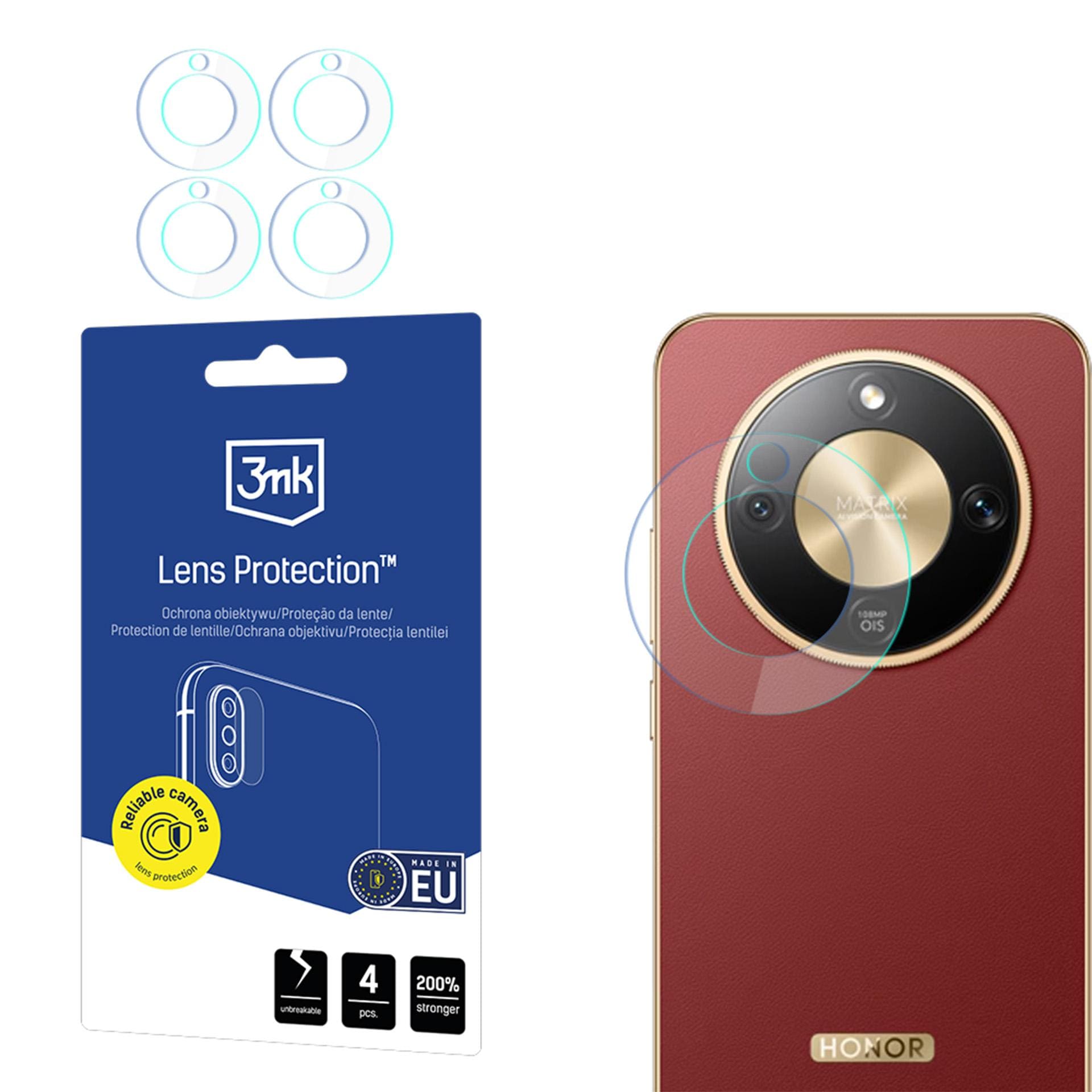 3mk Objektivbeskyttelse Hybrid kameralinseglass for Honor Magic 8 Lite