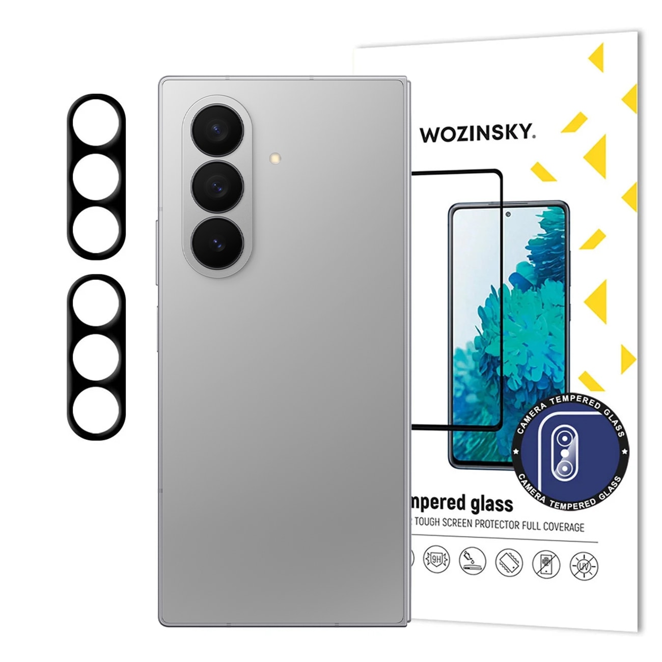 Wozinsky Fullt kameraglass herdet glass for bakre kamera for Samsung Galaxy A57 - 2 stk.
