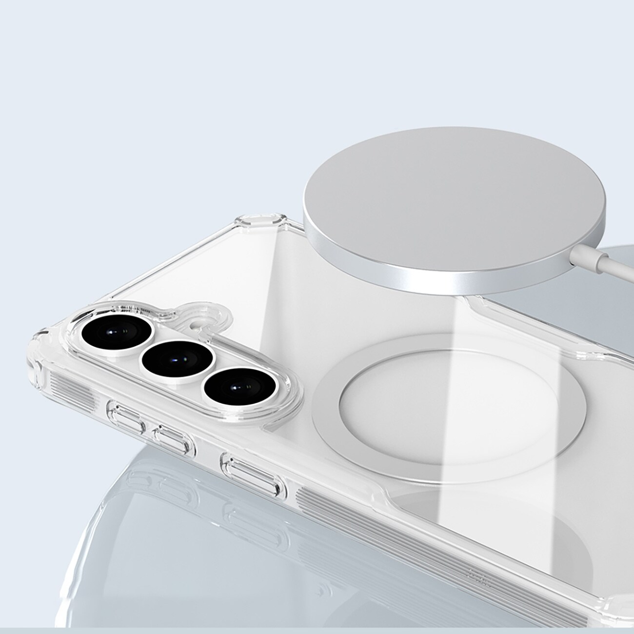 Nillkin Nature TPU Pro-etui kompatibelt med MagSafe for Samsung Galaxy S26+ - Hvit