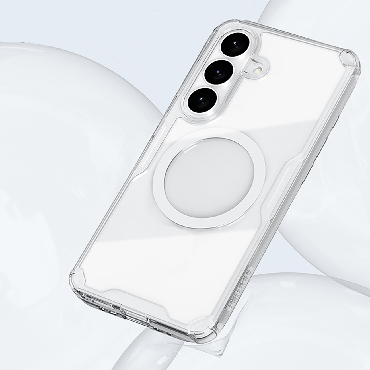 Nillkin Nature TPU Pro-etui kompatibelt med MagSafe for Samsung Galaxy S26+ - Hvit