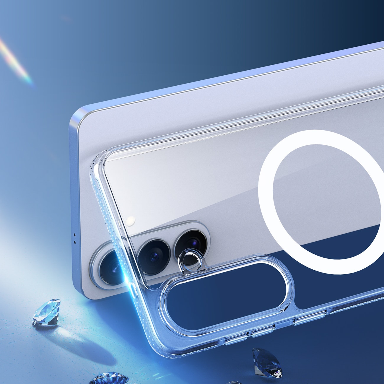 Dux Ducis Clin Mag-etui kompatibelt med MagSafe for Samsung S26 - gjennomsiktig
