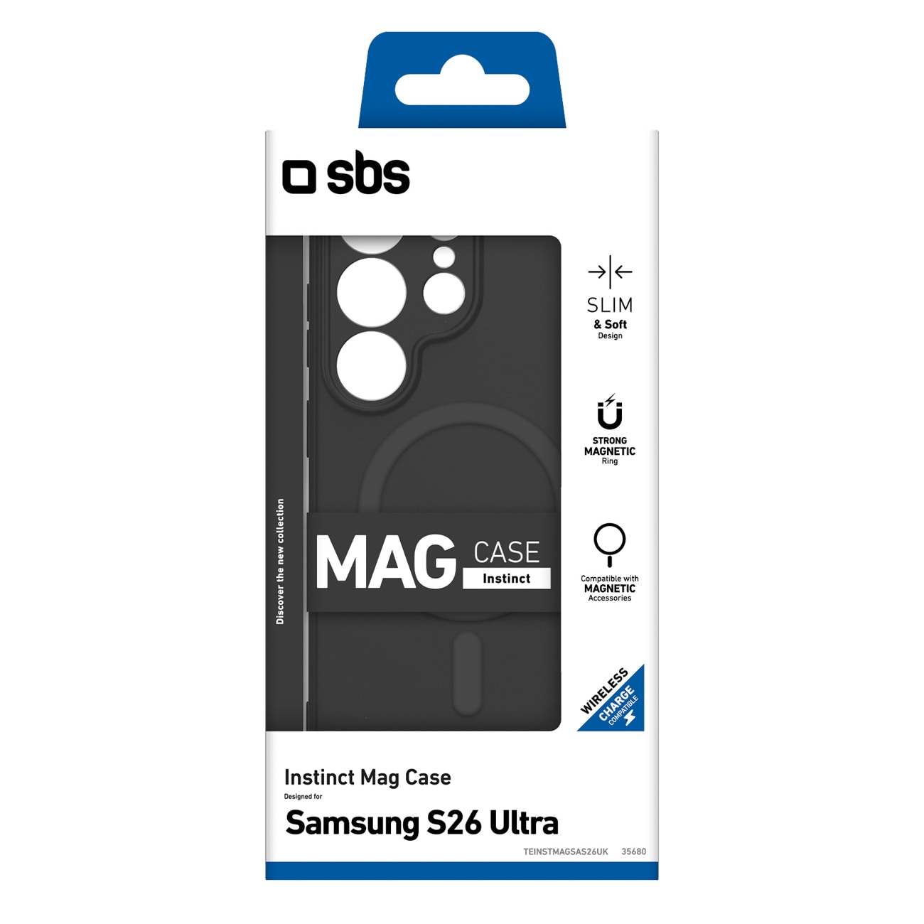 SBS Instinct Mag-etui for Samsung Galaxy S26 Ultra Kompatibel med MagSafe - Svart