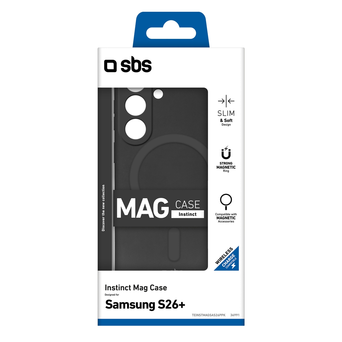 SBS Instinct Mag-etui for Samsung Galaxy S26 Plus Kompatibel med MagSafe - Svart