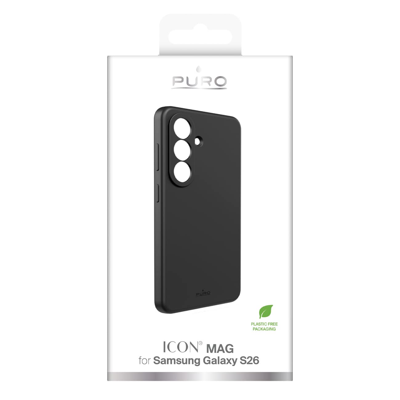 Puro ICON silikonveske for Samsung Galaxy S26 - Svart