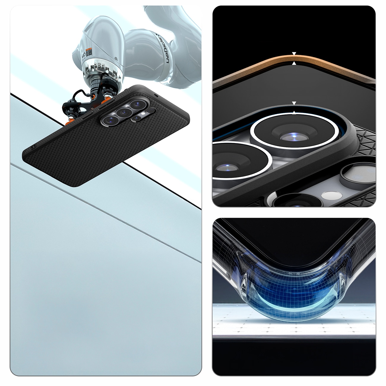Spigen Liquid Air Mag MagSafe-etui for Samsung Galaxy S26 Ultra - Svart