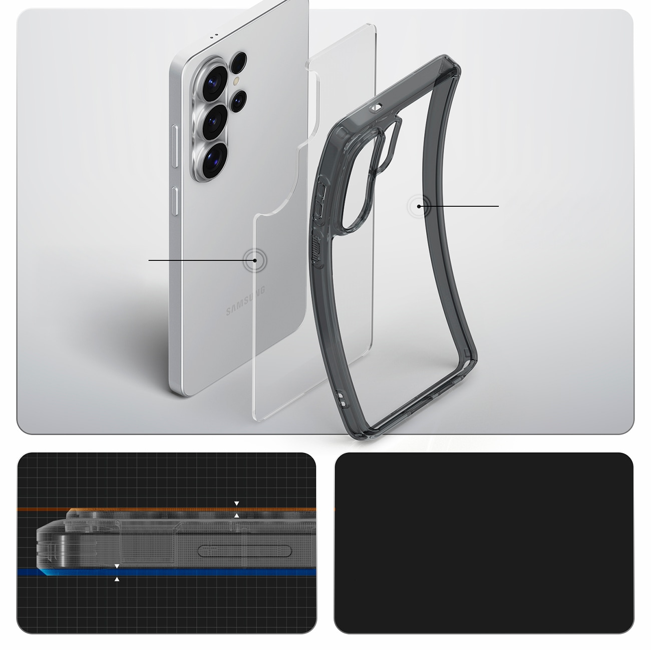 Spigen Ultra Hybrid-etui for Samsung Galaxy S26 Ultra - halvtransparent