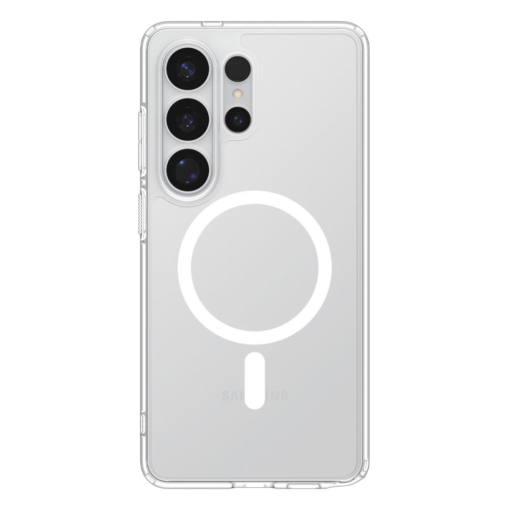 Spigen Ultra Hybrid Mag MagSafe-etui for Samsung Galaxy S26 Ultra - klart og hvitt