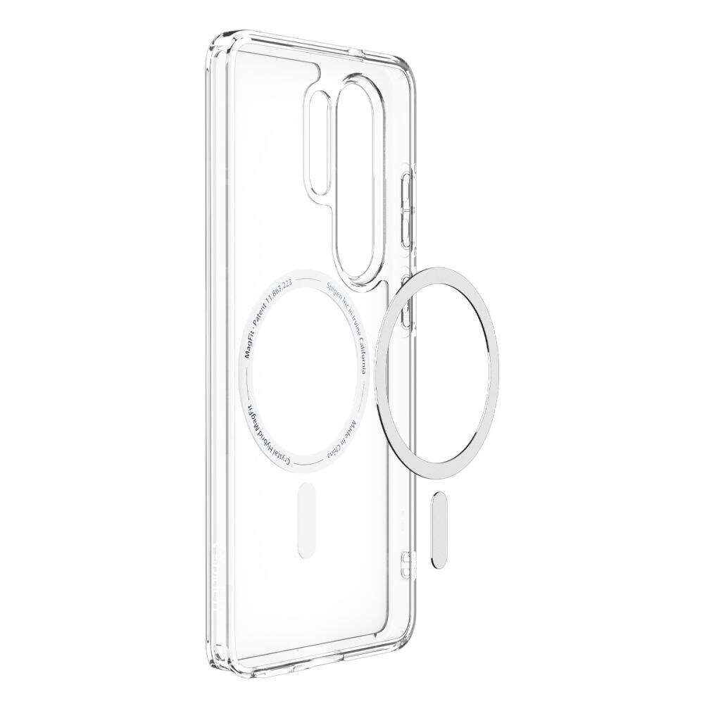 Spigen Ultra Hybrid Mag MagSafe-etui for Samsung Galaxy S26 Ultra - klart og hvitt
