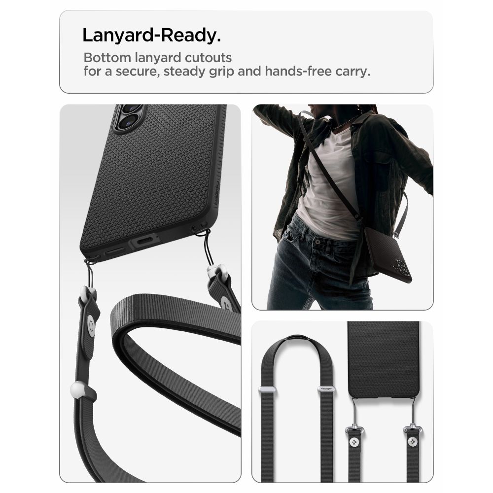 Spigen Liquid Air Mag MagSafe-etui for Samsung Galaxy S26+ - matt svart